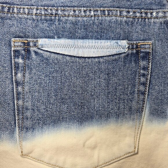 NWT BORO "Nagoya" Bleached Ombre Look Frayed Shorts 9 - Picture 7 of 15